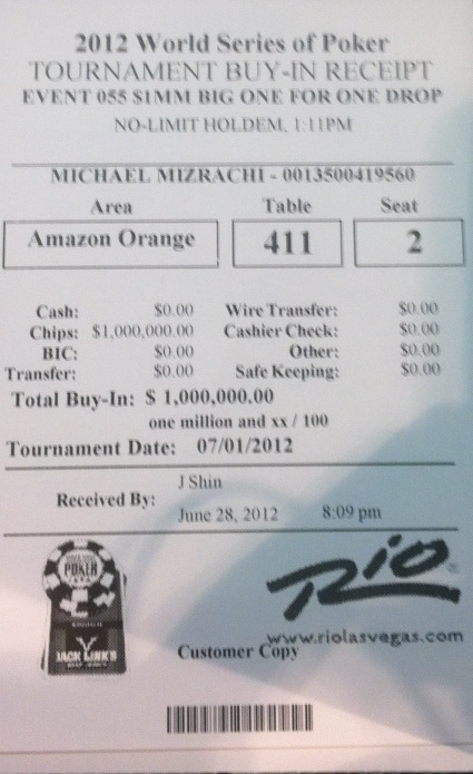WSOP 2012: Grinder spielt The Big One
