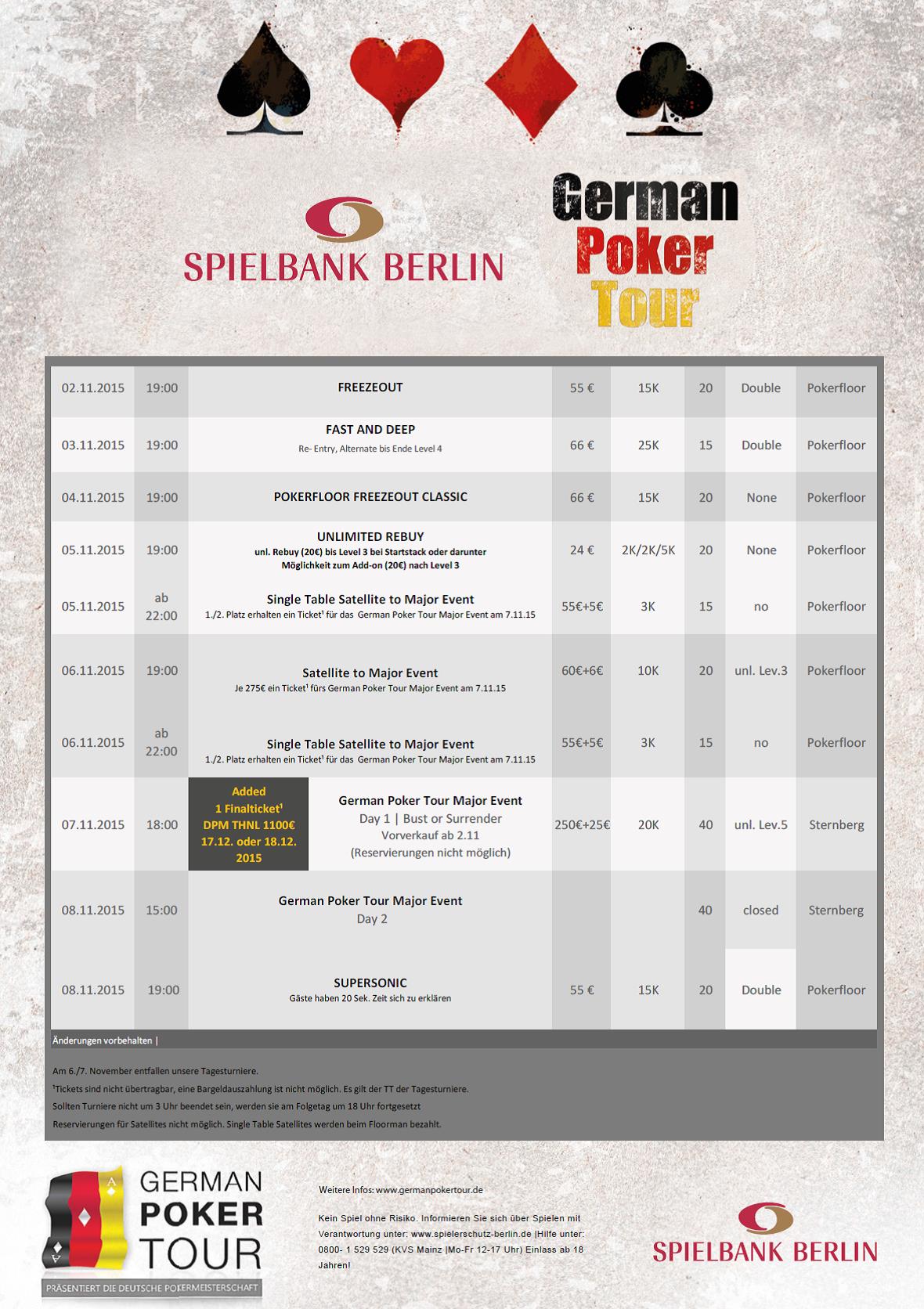 Berlin poker tournaments 2015
