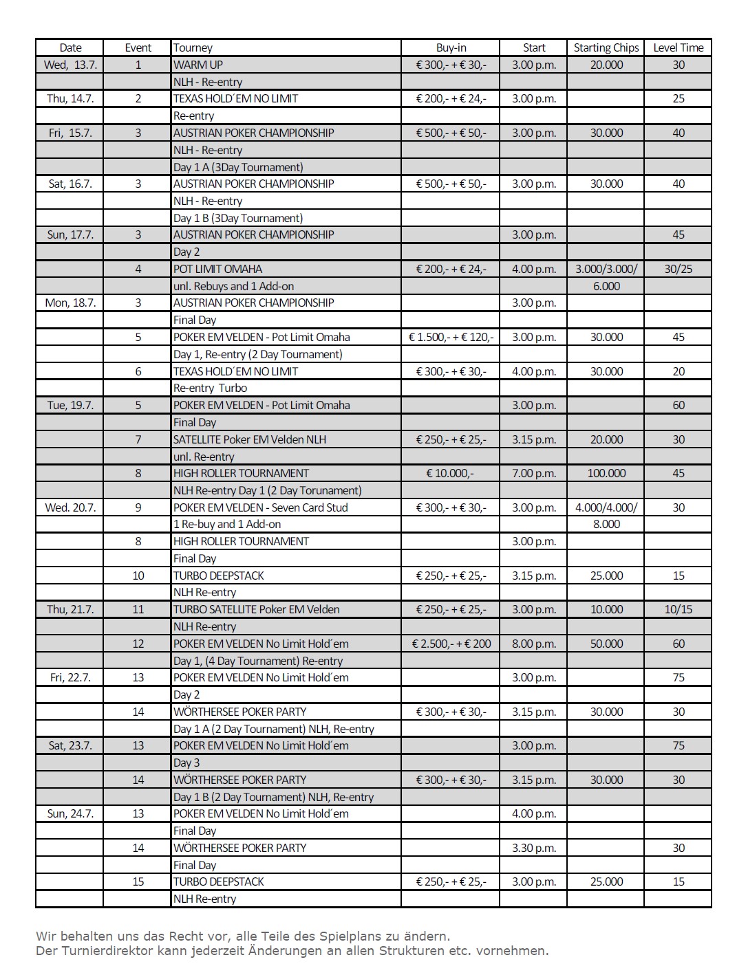 Poker_EM_2016_Schedule