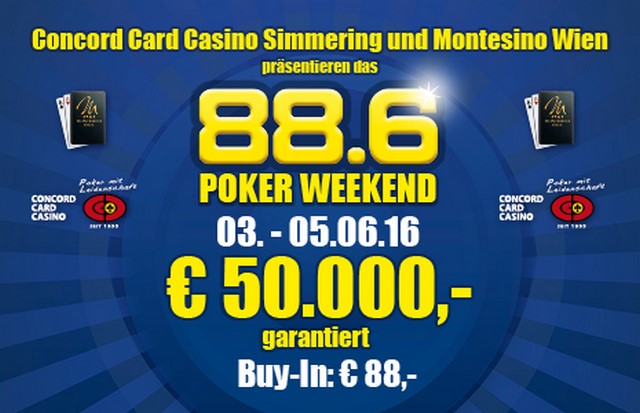 Full House beim Start des 88,6 Poker Weekends
