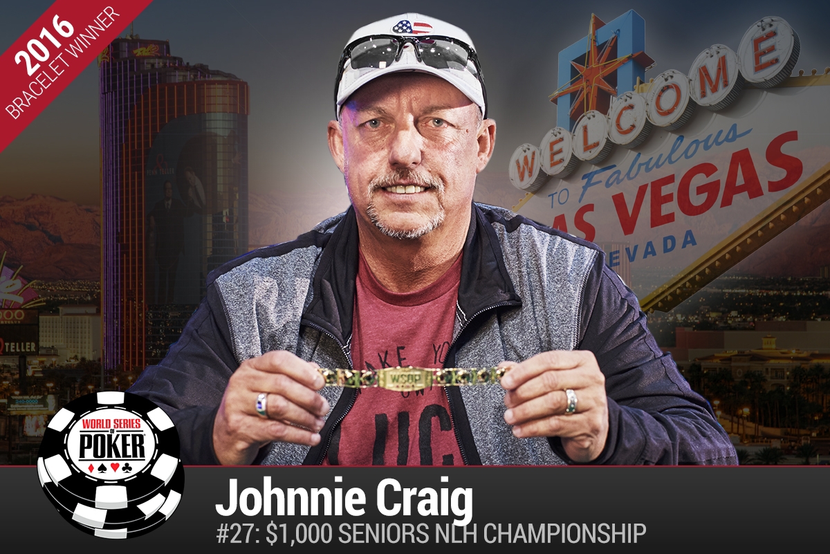 WSOP 2016 #27 – Johnnie Craig holt das Seniors Bracelet