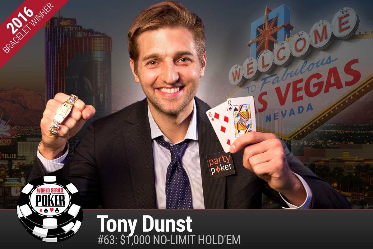 WSOP 2016 #63 – Tony Dunst holt sein erstes Bracelet