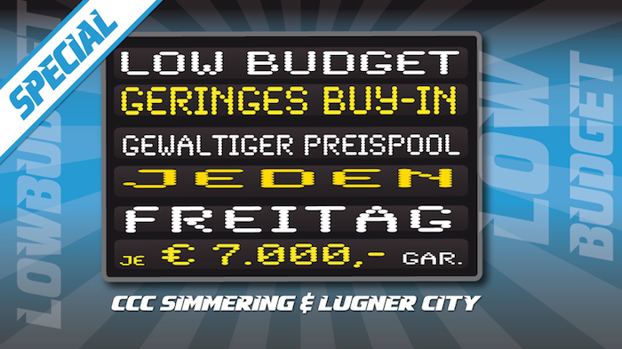 Final Table Teilung beim Low Budget Special im CCC Simmering