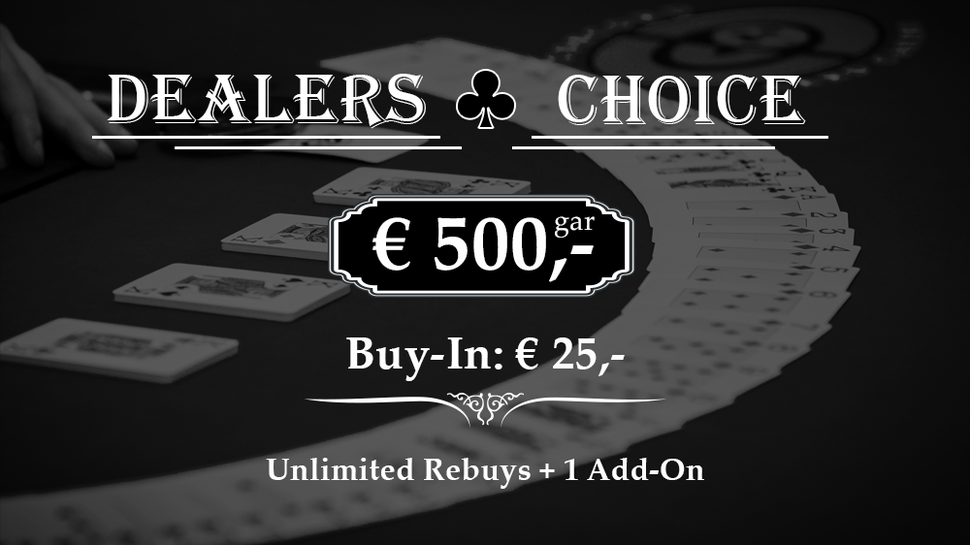 3-Way-Deal beendet Dealers Choice im CCC Innsbruck
