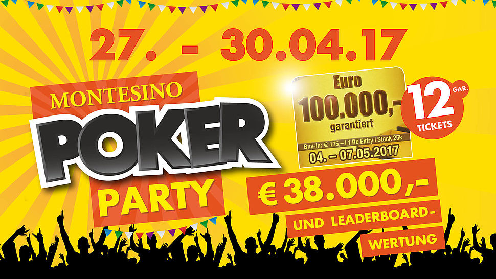 Montesino Poker Party garantiert € 38.000