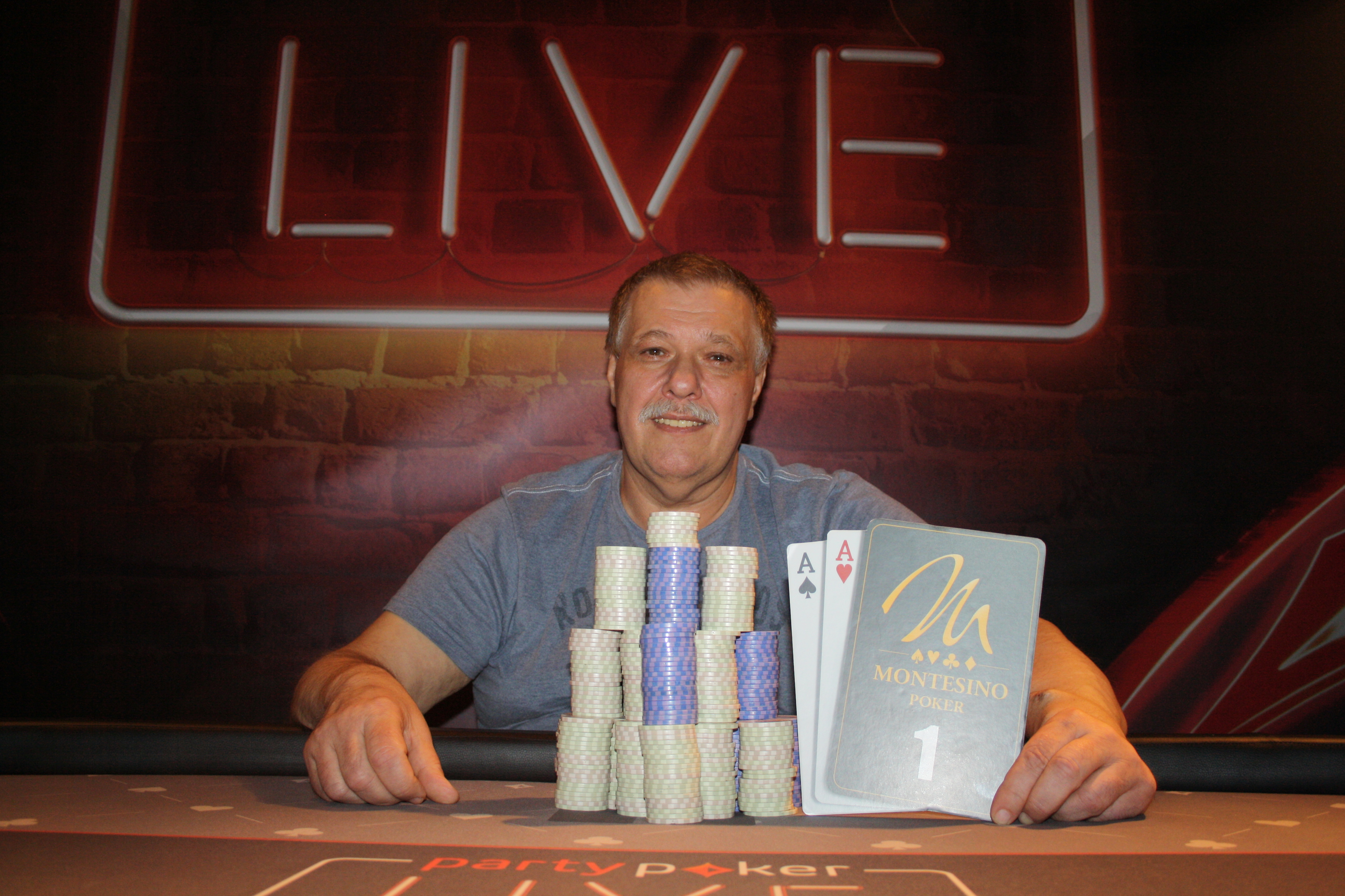 Gerhard Wlasak holt den Auftakt der Montesino Poker Party