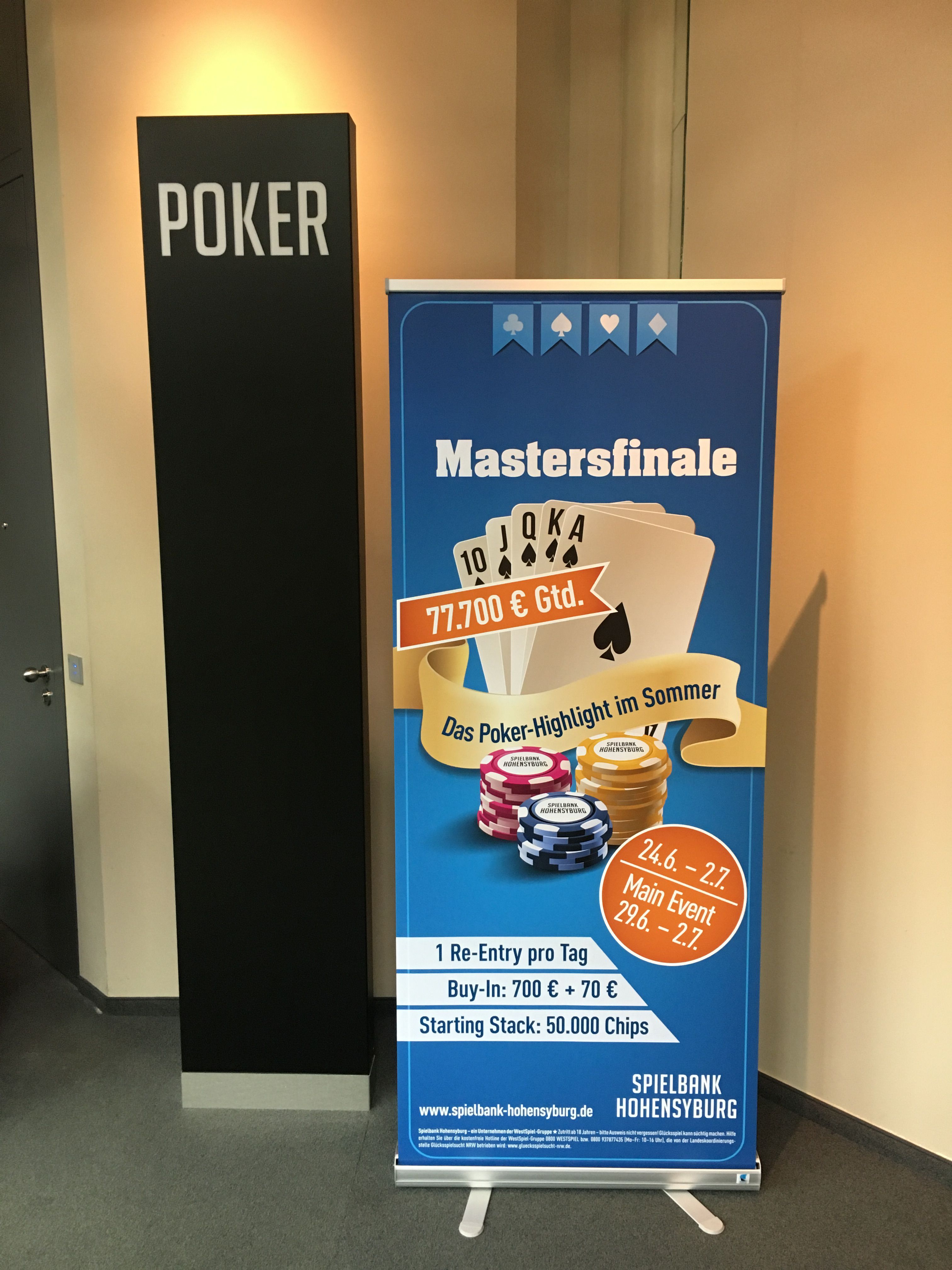 Start beim Masters Finale in Dortmund