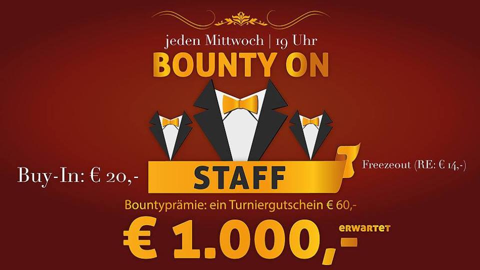 CCC Wien Lugner City: Deal zu dritt beendet das Bounty on Staff am Mittwoch