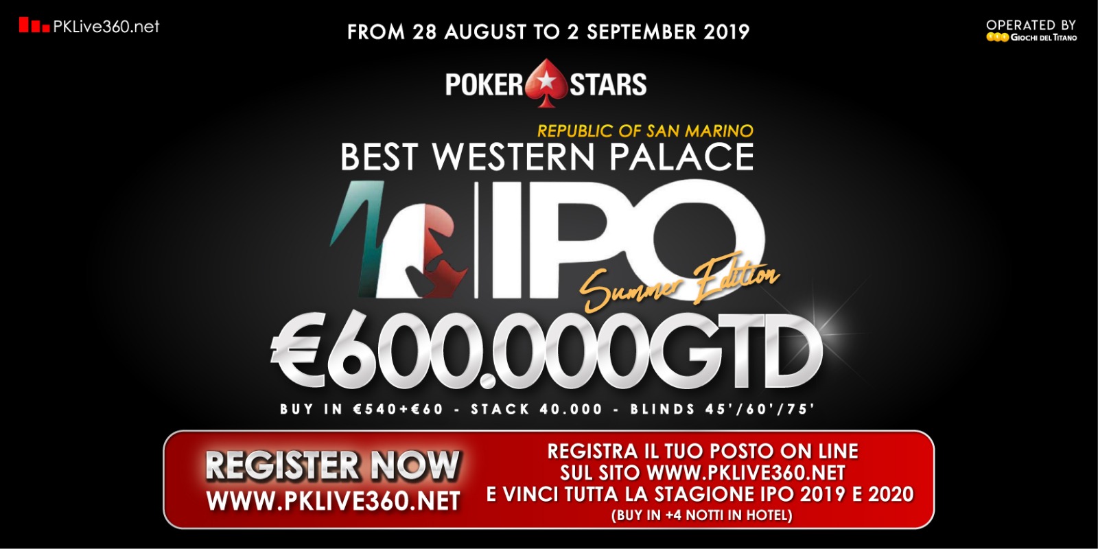 IPO San Marino sponsored by PokerStars