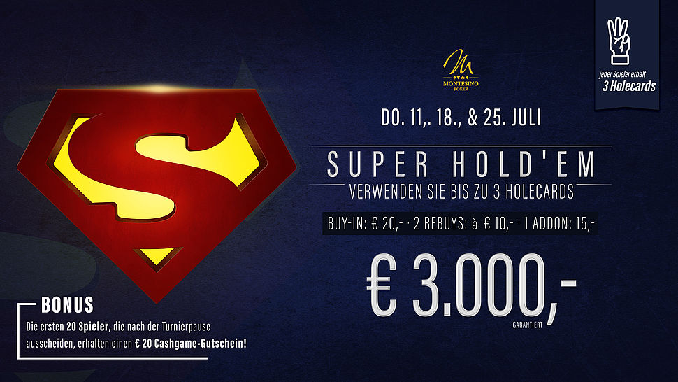 Jesef Schmölz gewinnt beim Super Holdem im Montesino