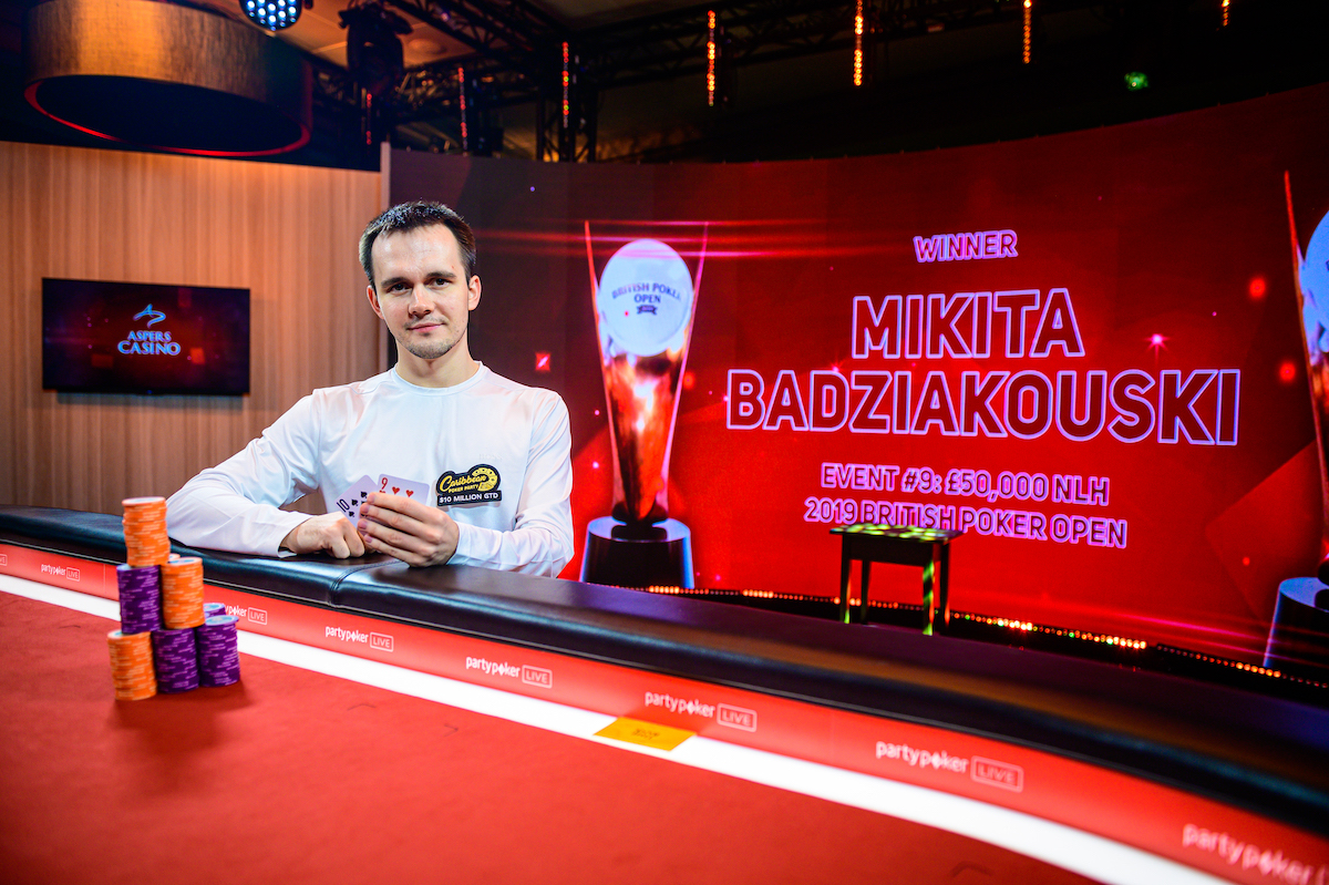 British Poker Open: Mikita Badziakouski gewinnt gegen Christoph Vogelsang