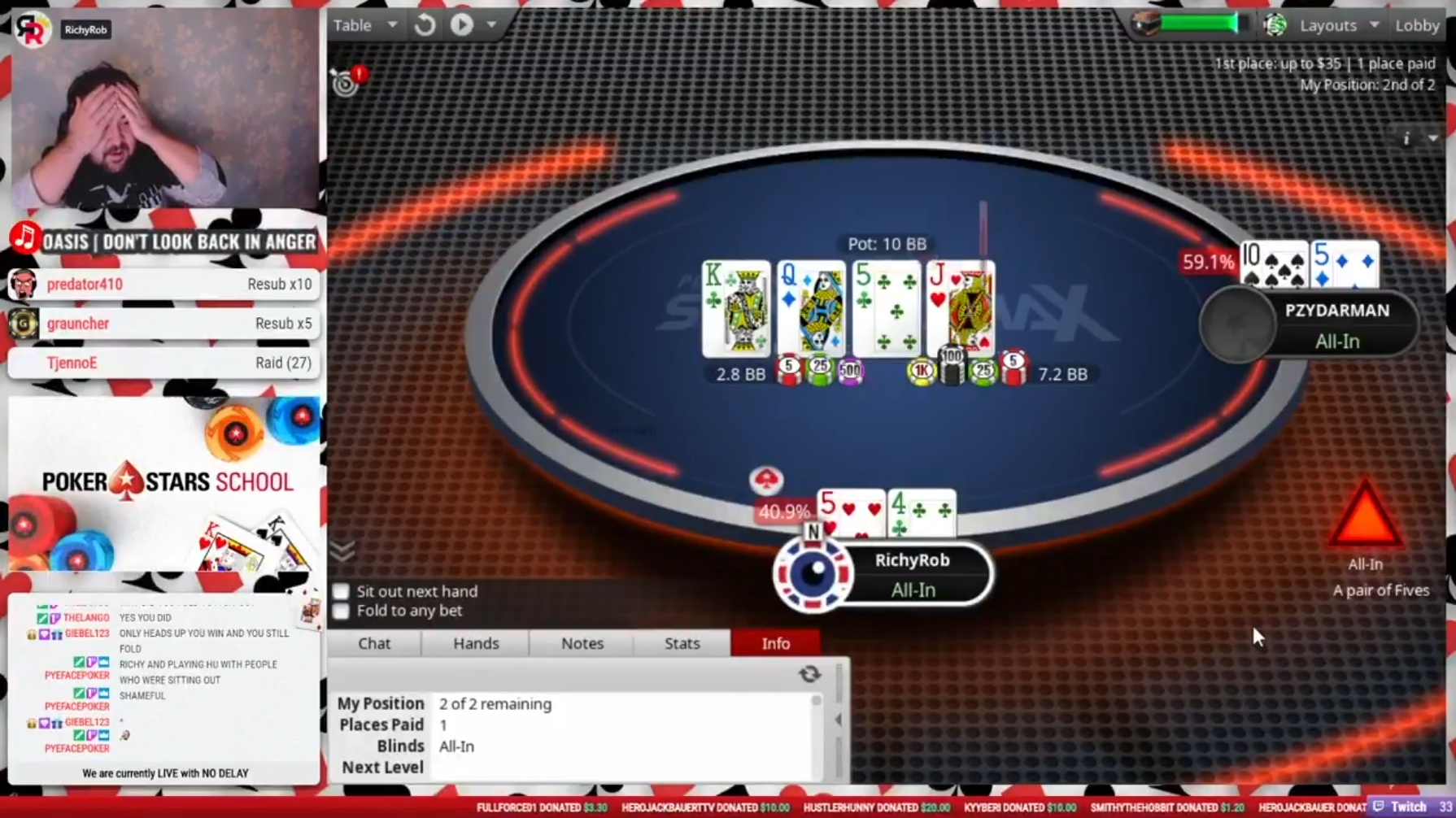 Poker Gossip: Wenn du gegen den Sit Out Spieler verlierst
