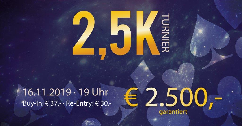 Alpha Casino Graz: Sieg für einen NN beim 2,5k Special Saturday Turnier