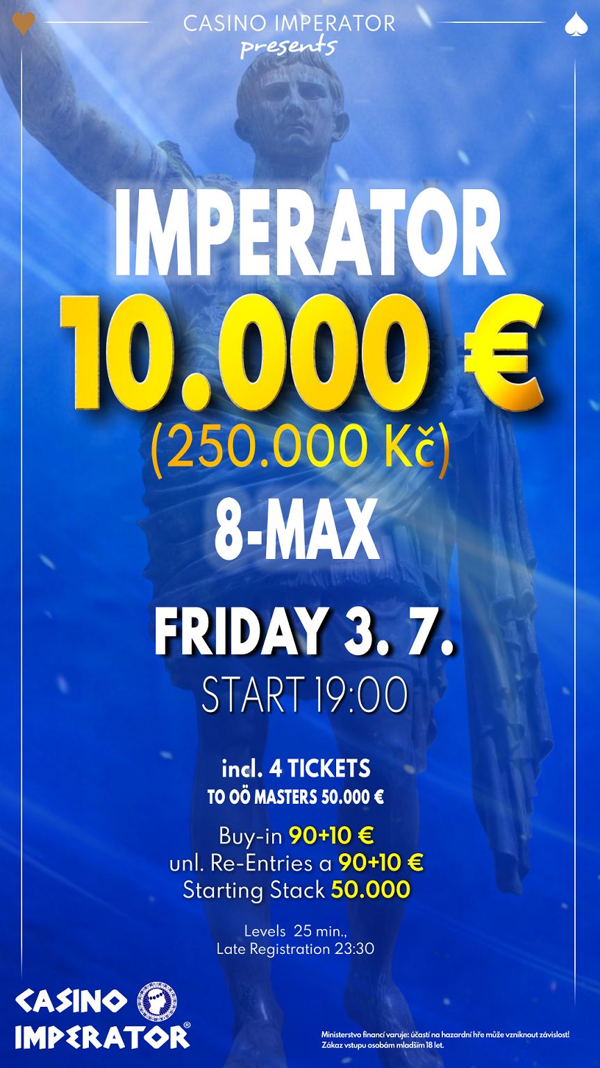 Casino Imperator:  Deal beendet das Imperator 10k