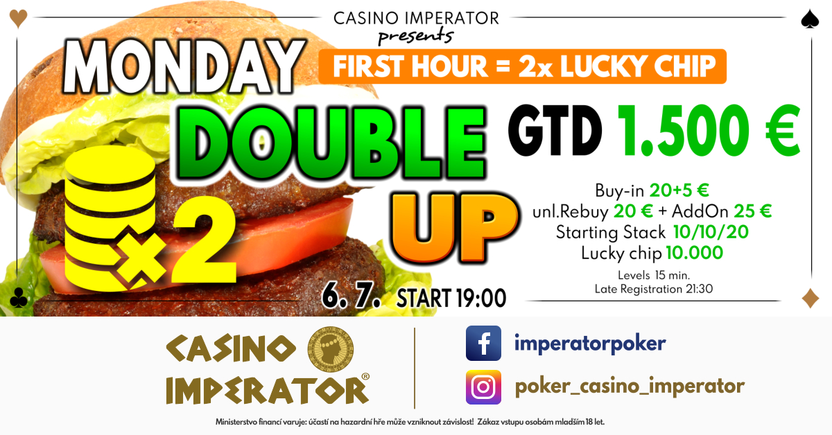 Casino Imperator: Richard Bellay gewinnt das Monday Double-up