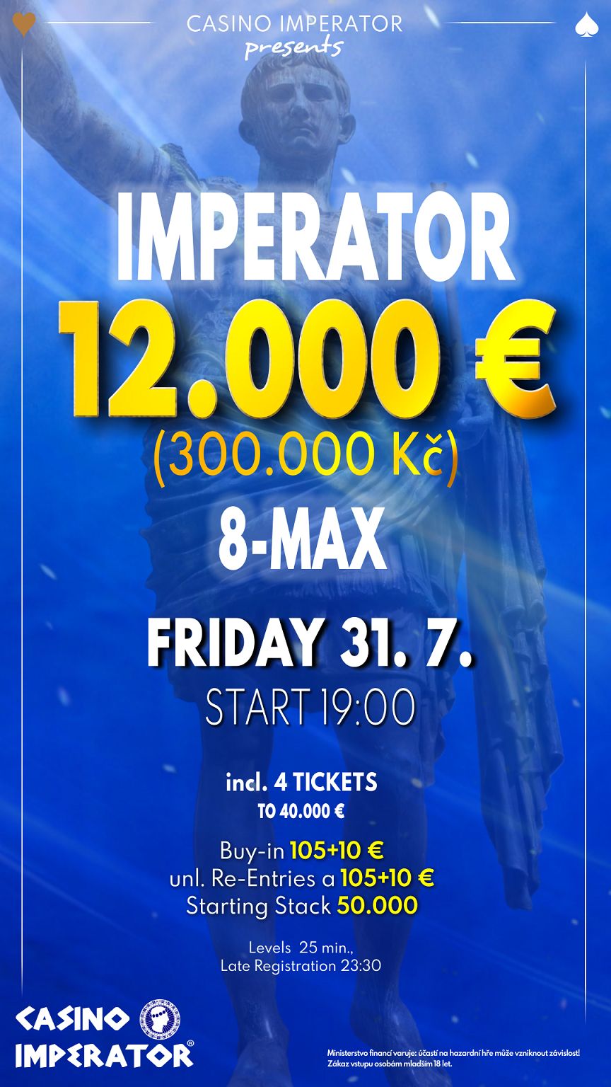 Casino Imperator: 12k Imperator, King’s und die August Masters
