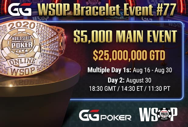 GGPoker WSOP: Endspurt bei der $25 Mio. Main Event Qualifikation