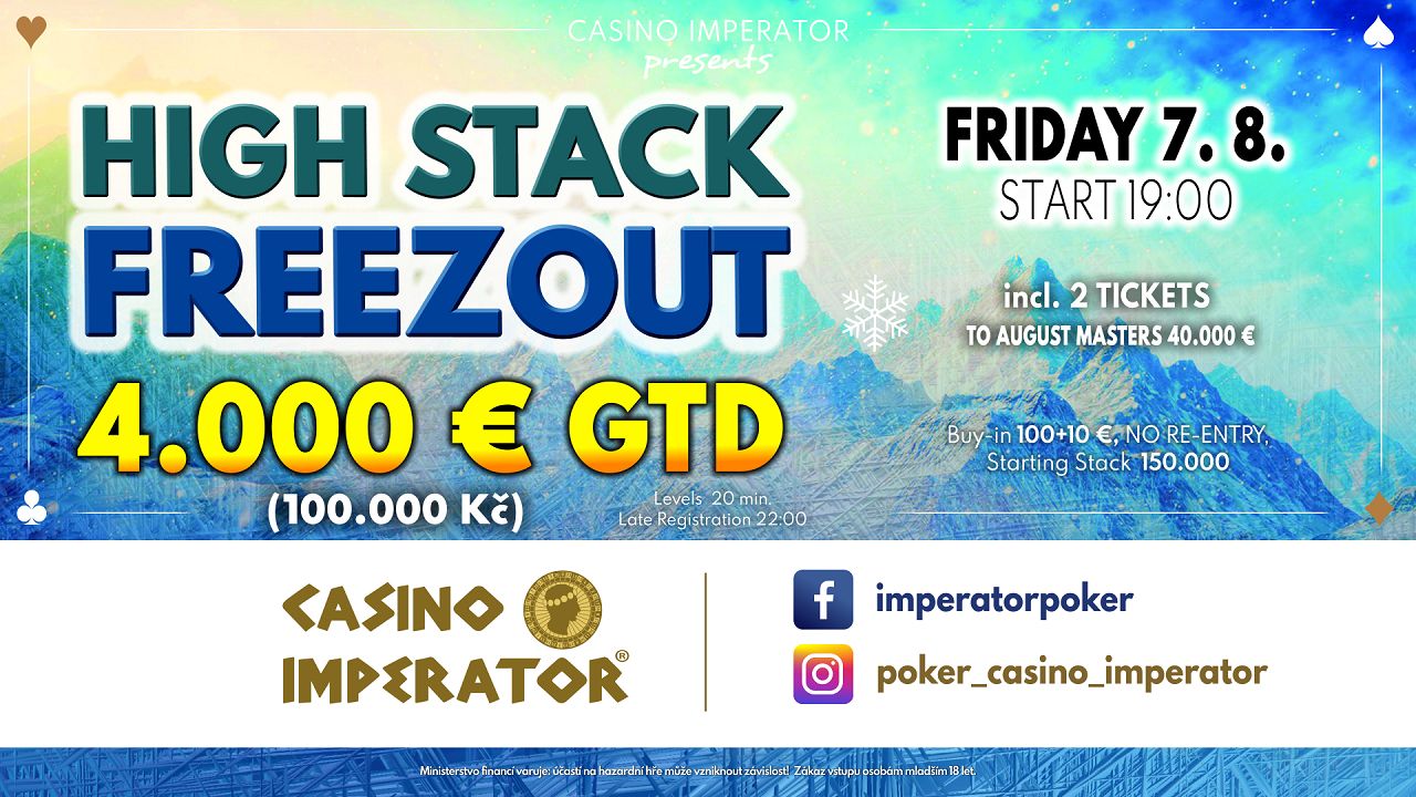 Casino Imperator: Deal beendet das High Stack Freezeout