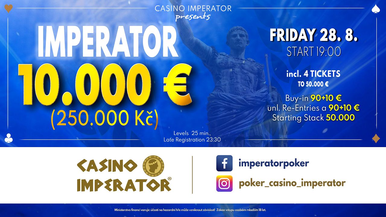 Casino Imperator:  3-Way Deal beim Imperator 10k