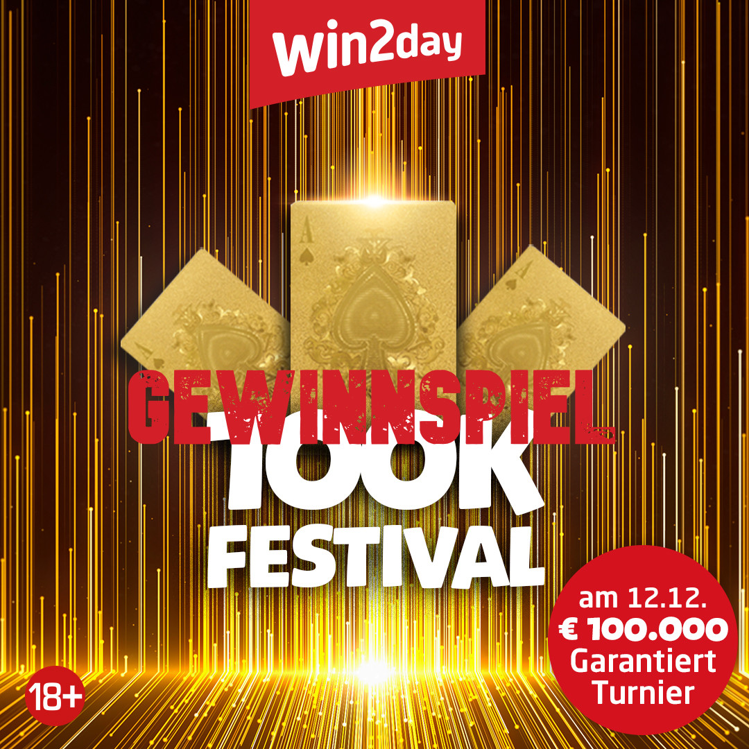 Win2day.at: Das große 100k Festival – und ein Gewinnspiel