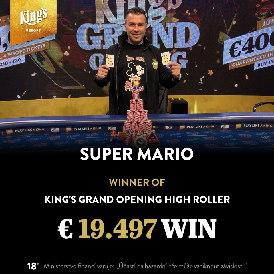 King’s: Super Mario holt das Grand Opening High Roller