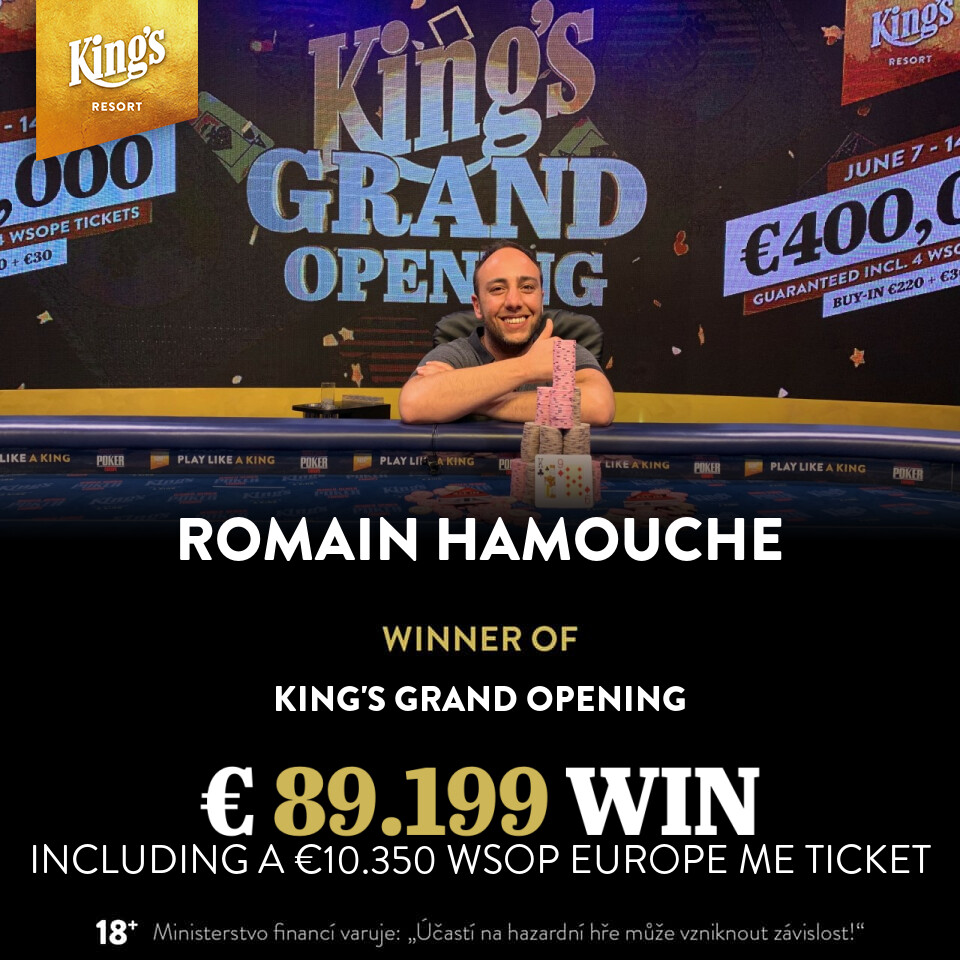 King’s: Romain Cherif Hamouche holt das Grand Opening