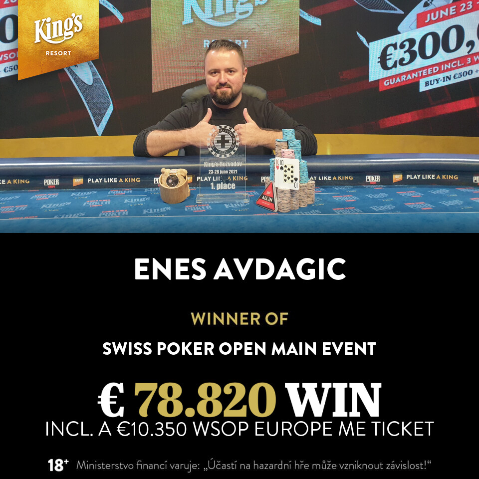 King’s: Enes Avdagic holt die Swiss Poker Open