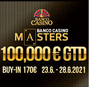 Banco Casino Bratislava: € 100.000 GTD bei den 25. Banco Casino Masters