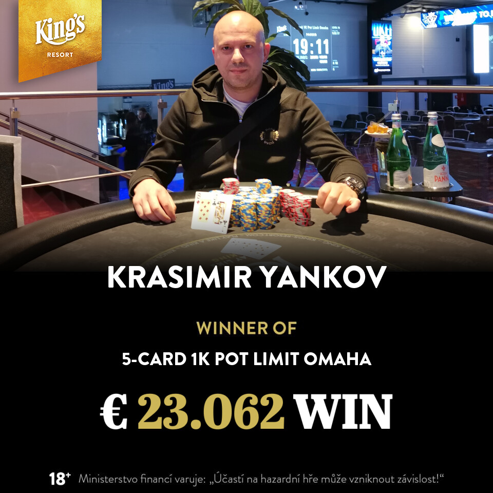 King’s: Krasimir Yankov holt sich das 5-Card PLO