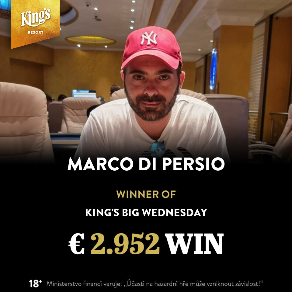 King’s: Marco Di Persio gewinnt das Big Wednesday