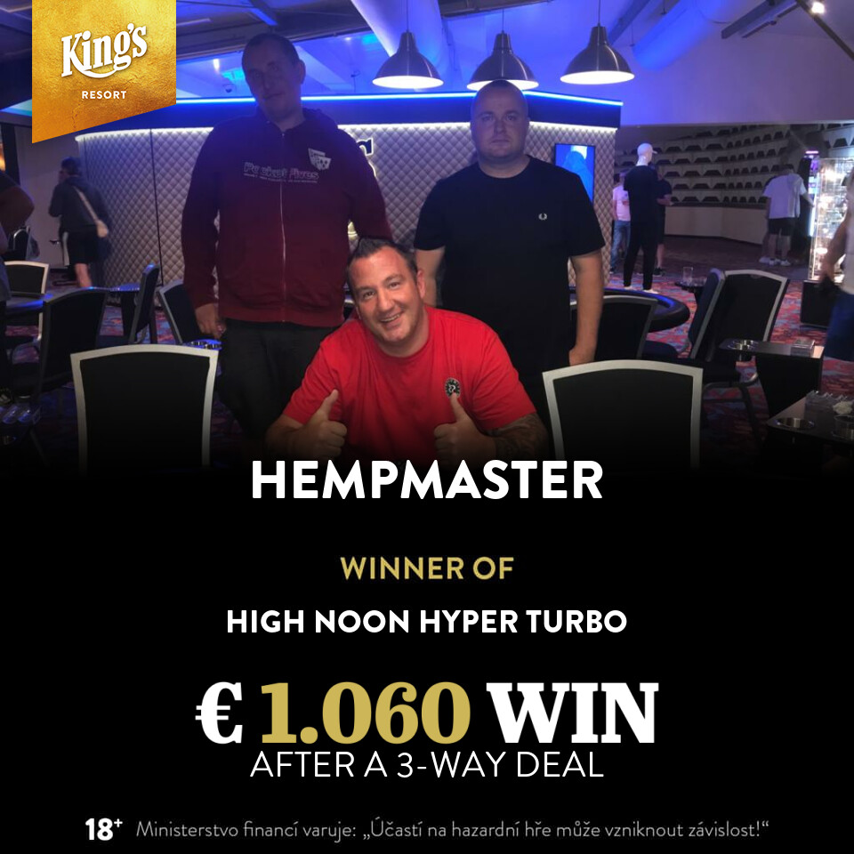 King’s: Hempmaster und Lumir Jancar siegen bei den German Poker Days Side Events