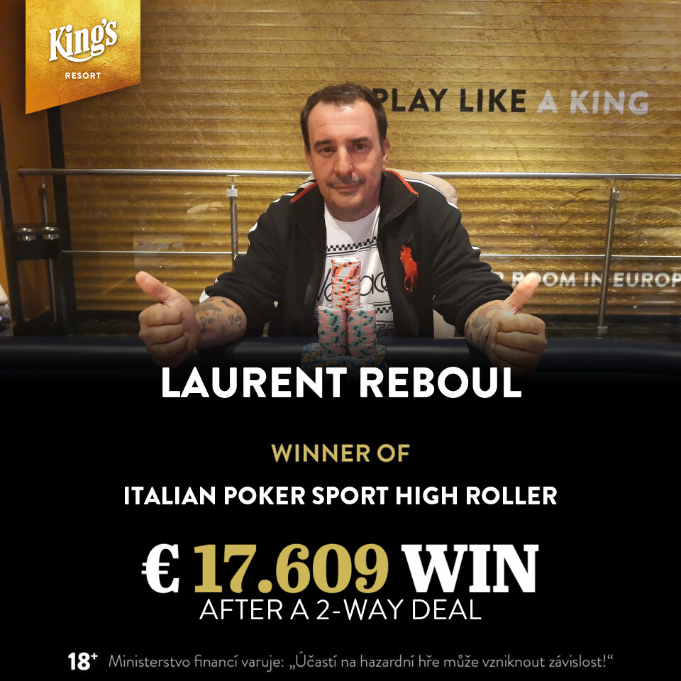 King’s: Französischer Sieg beim Italian Poker Sport High Roller