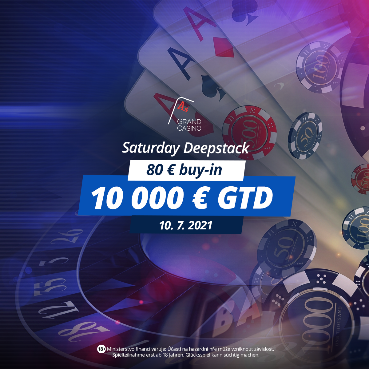 Grand Casino Aš: Juras gewinnt das Saturday Deepstack