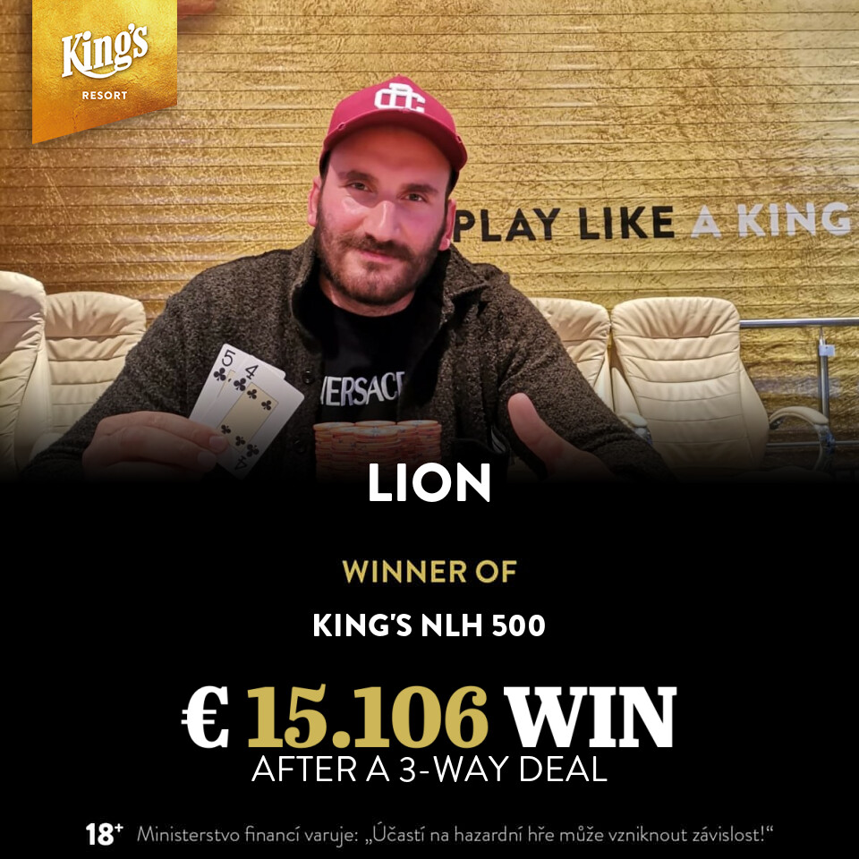 King’s: Lion siegt beim King’s NLH 500