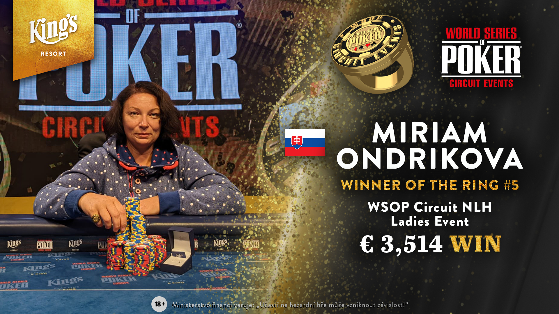 King’s: Miriam Ondrikova ist die beste Lady beim WSOP Circuit