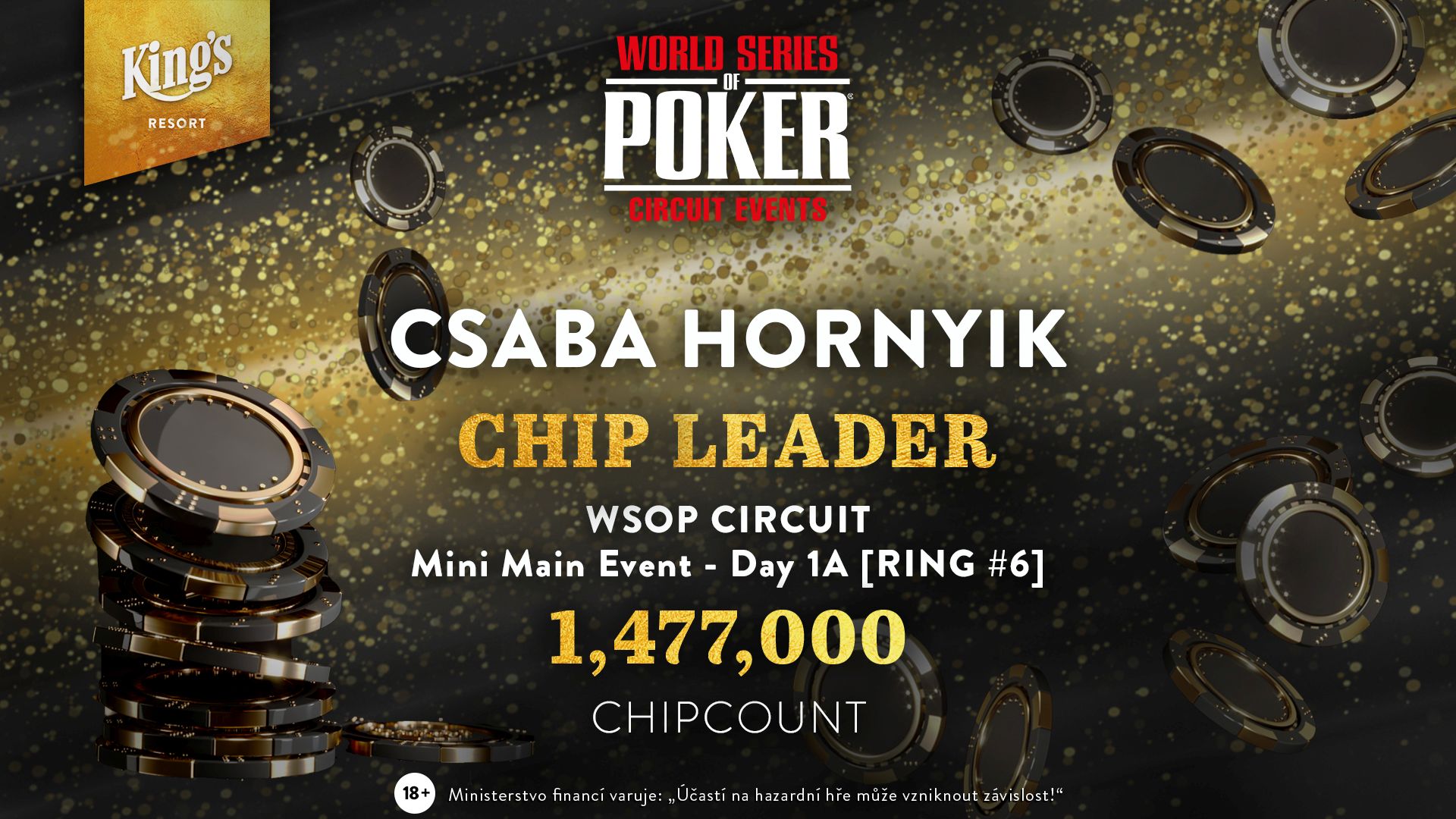 King’s: Solider Start ins € 500.000 GTD WSOPC Mini Main Event