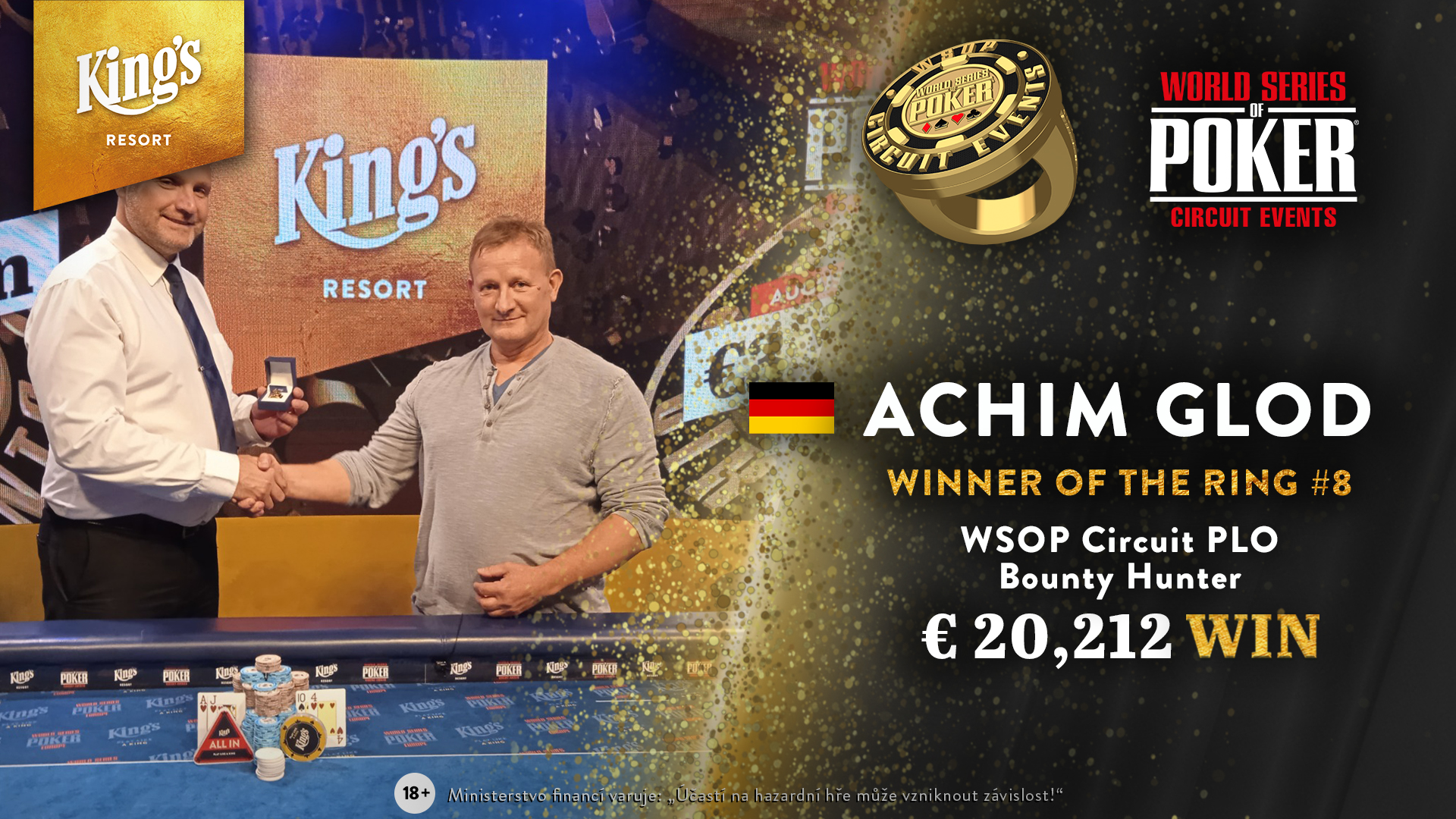 King’s: Achim Glod ist der beste WSOPC PLO Bounty Jäger