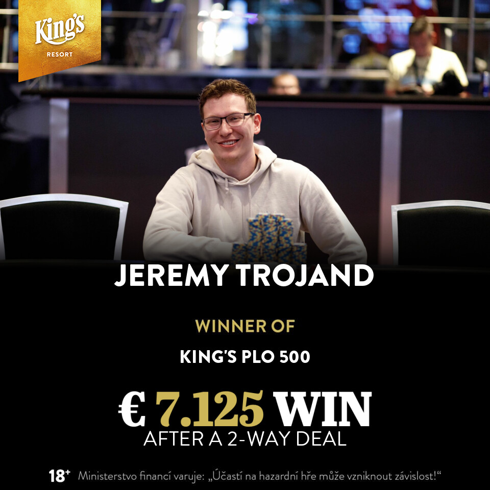 King’s:  Jeremy Trojand siegt beim PLO 500