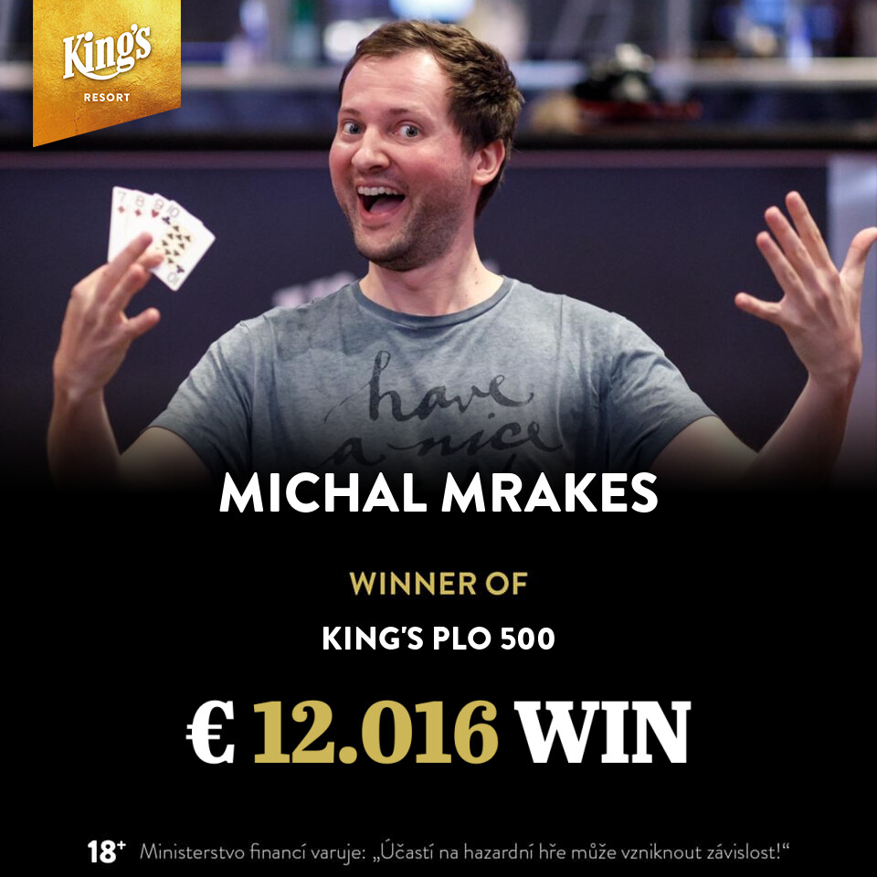 King’s: Michal Mrakes gewinnt das zweite PLO 500