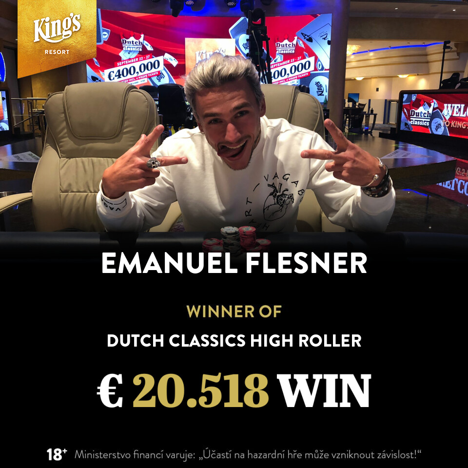 King’s: Emanuel Flesner siegt beim Dutch Classics High Roller