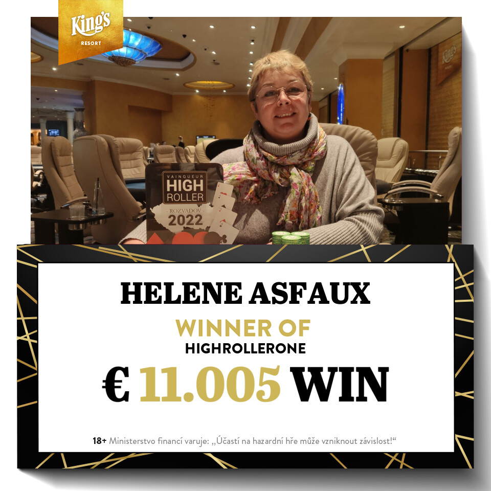 King’s: Helene Asfaux gewinnt das HighRollerOne, Marvel das MixedOne