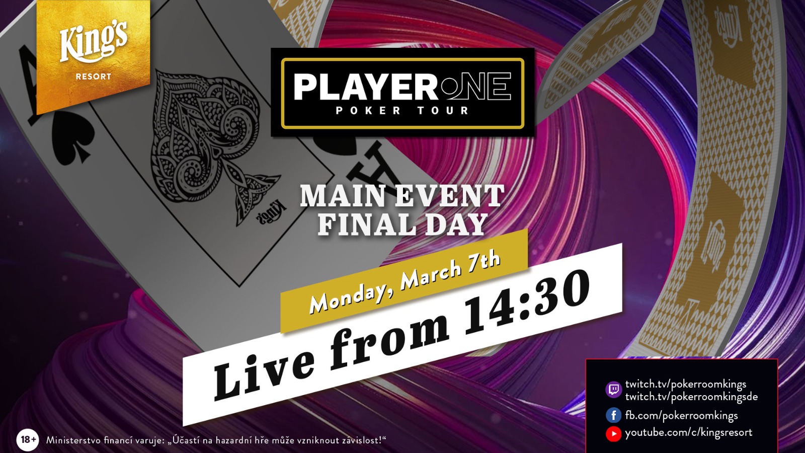 King’s: PlayerOne Poker Tour Finale – Livestream
