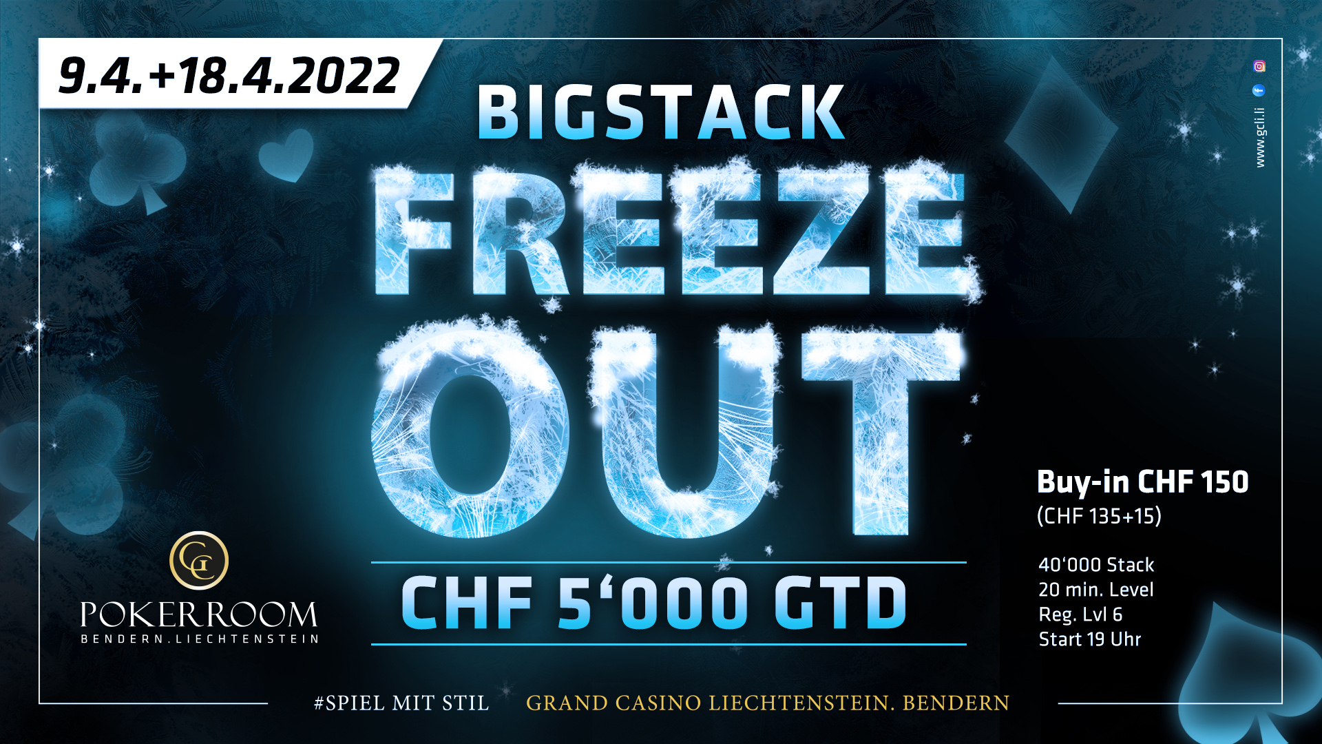 Grand Casino Liechtenstein: Deal zu dritt beim Bigstack Freezeout