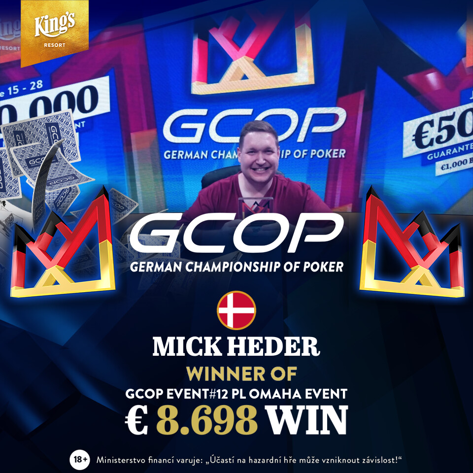 King’s: Mick Heder gewinnt das GCOP PLO