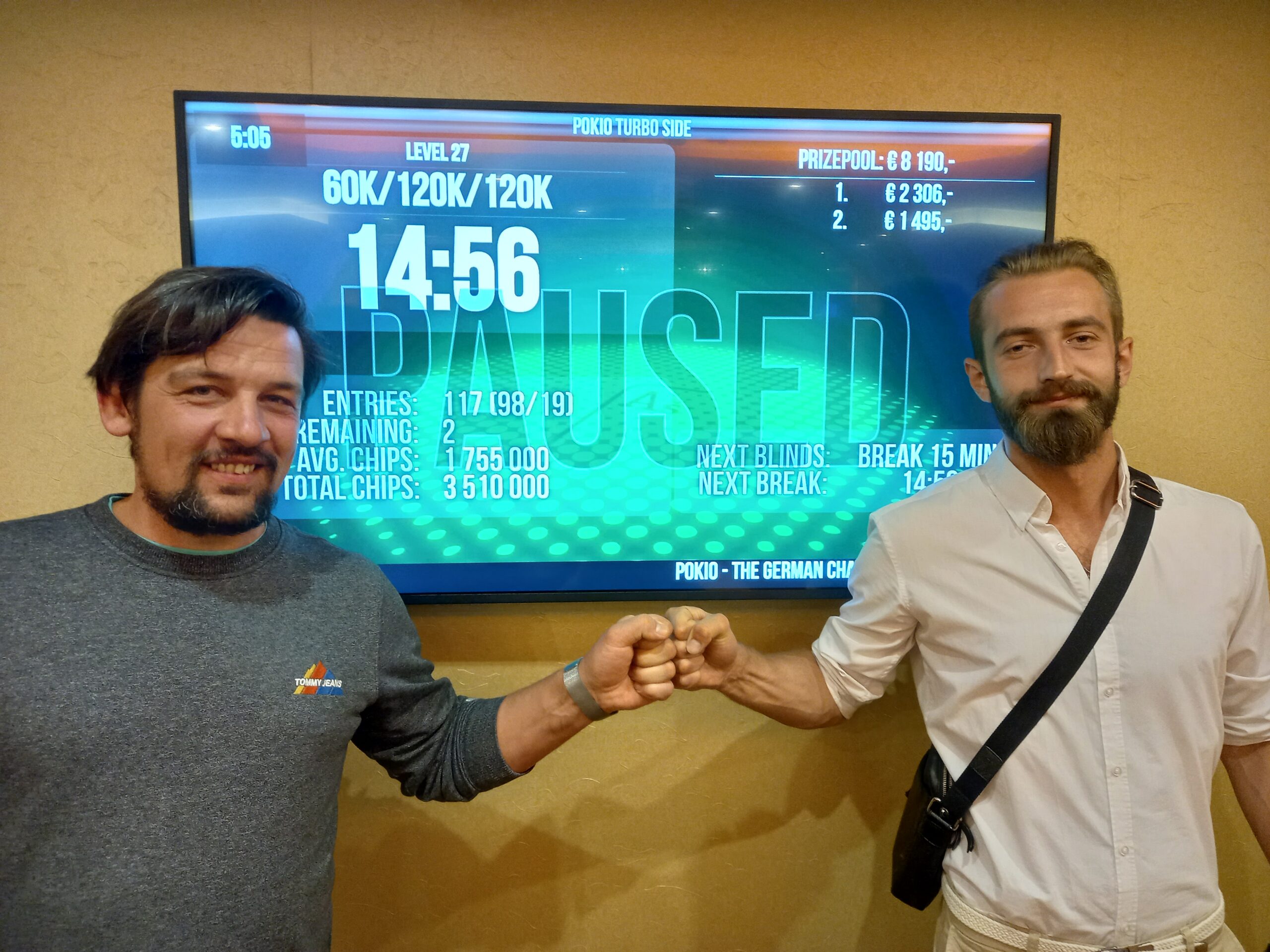 Grand Casino Aš: Heads-up Deal bringt Ch1p1e den Sieg beim Pokio Turbo