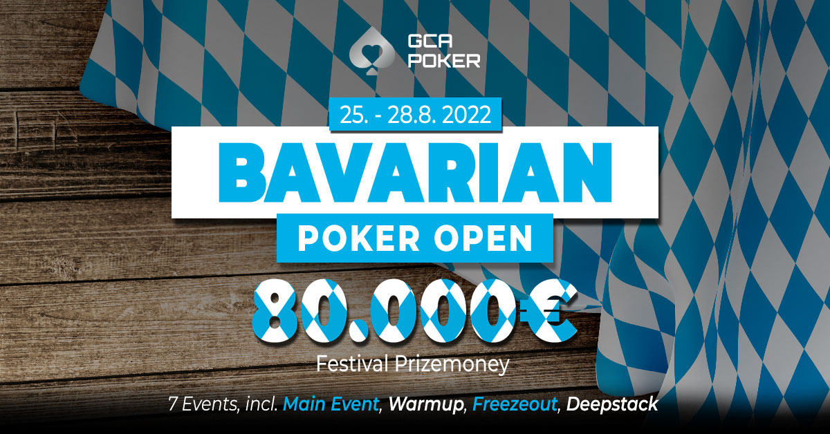 Grand Casino Aš: € 11.600 warten auf den Sieger beim Bavarian Poker Open Main Event