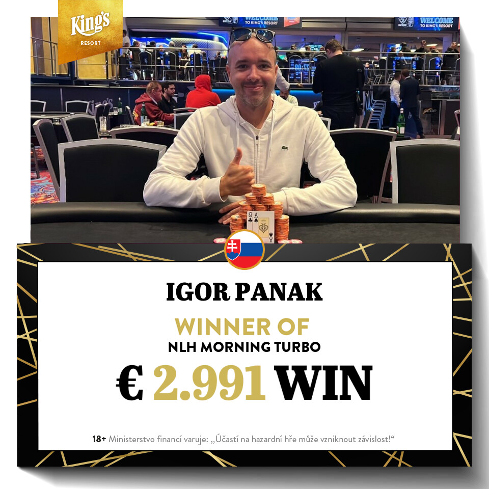 King’s: Igor Panak holt das Morning Turbo, Teilung beim Friday Night