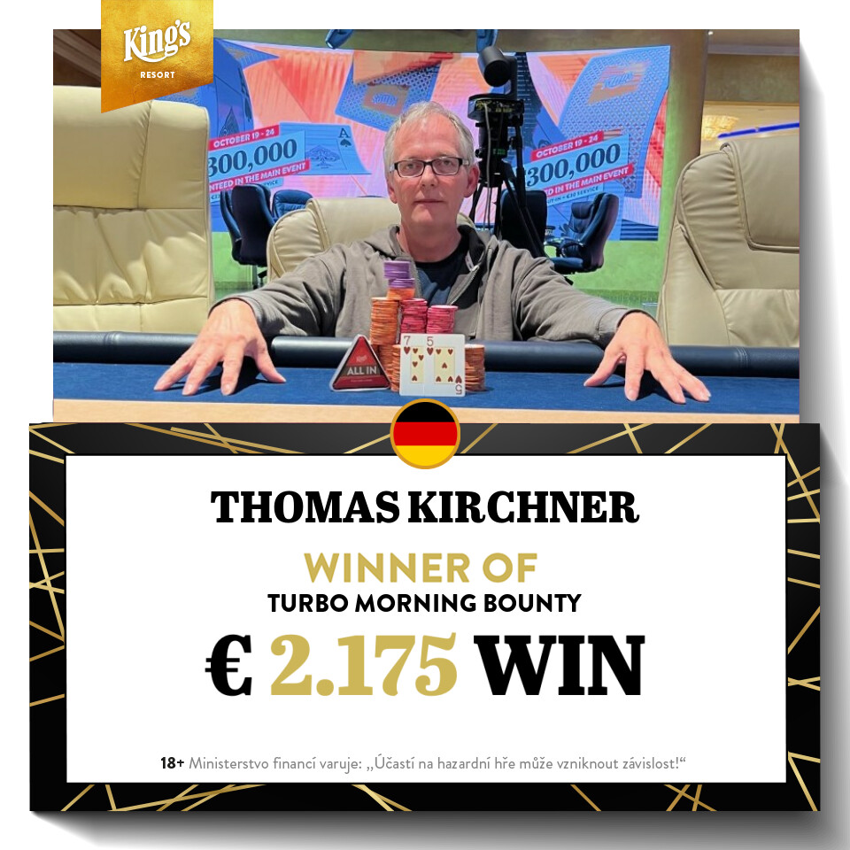 King’s: Thomas Kirchner holt das Turbo Bounty