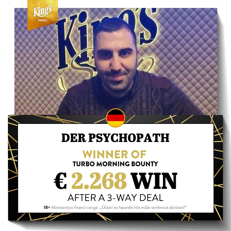 King’s: Deutscher Dreifachsieg beim Morning Turbo Bounty
