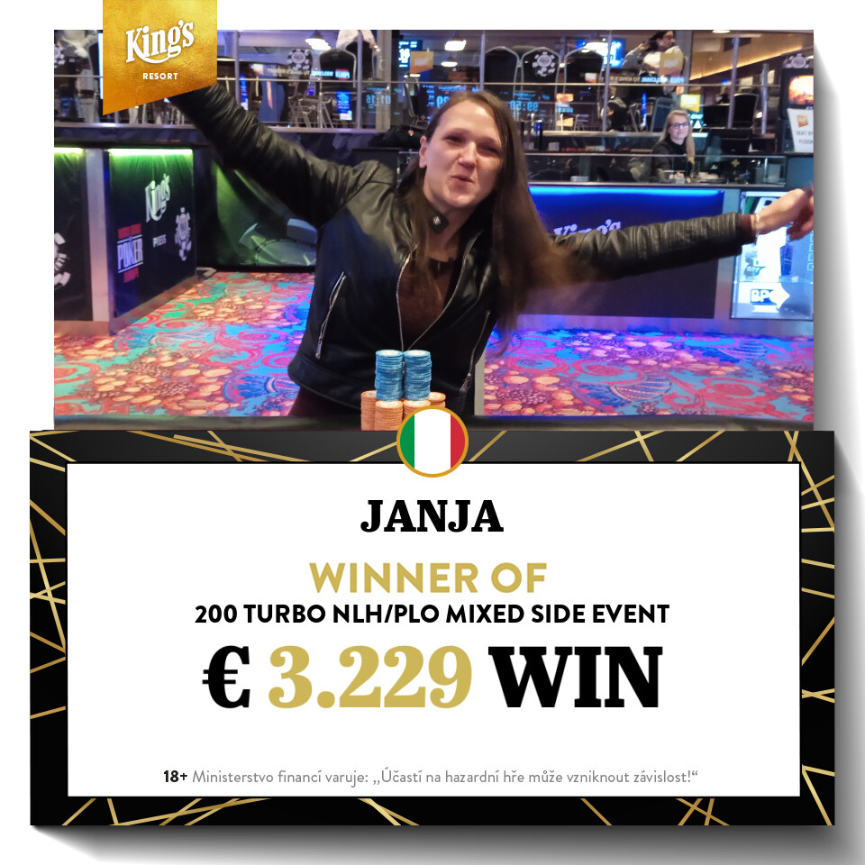 King’s: Janja siegt beim NLH/PLO Turbo